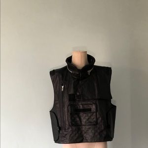 MISBHV monogram leather vest.